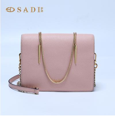 【品牌授权 全国联保】SADI/萨迪新款2020时尚真皮女士小方包斜挎手提包SD3639 商品图2