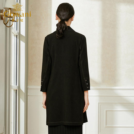 乔万尼日系风衣中长款外套女小个子大码新款春款洋气薄款EI1A906 商品图3