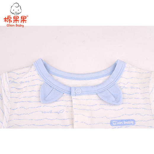 棉果果夏季新品内衣男童女童莫代尔对开连体衣连身衣哈衣M201722421229 商品图4
