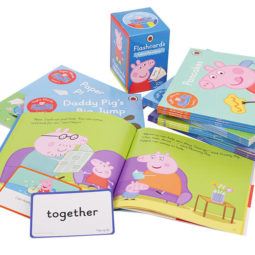 #小彼恩童书 Sight Words with Peppa   20册（塑封）+1盒闪卡 点读版 商品图3