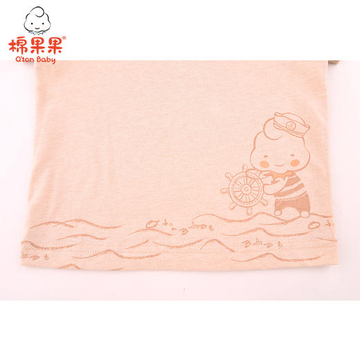 棉果果夏季新疆彩棉男童女童纯棉汗布套头T恤M201140121211 商品图2