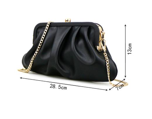 【品牌授权 全国联保】SADI/萨迪褶皱云朵包饺子包SD6147 商品图4