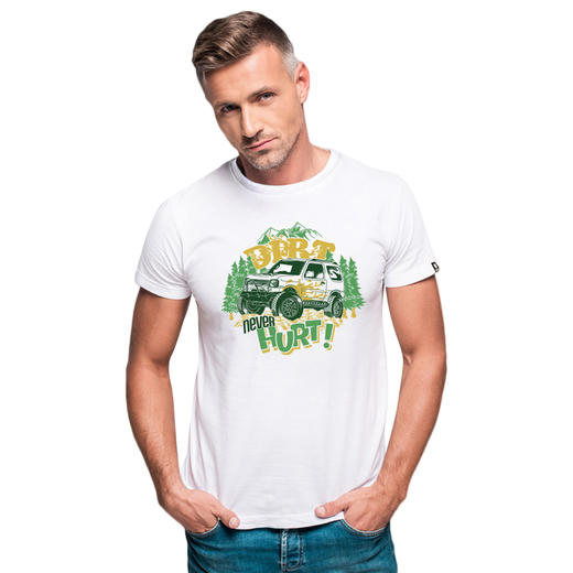 越野e族简约越野车图案印花T恤户外休闲半袖队服欧美潮牌夏季潮人NMT-1298 商品图0