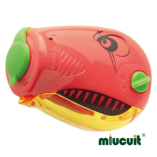 日本sonic Ratchetta恐龙棘轮回转两档笔尖可调削笔器 商品图6