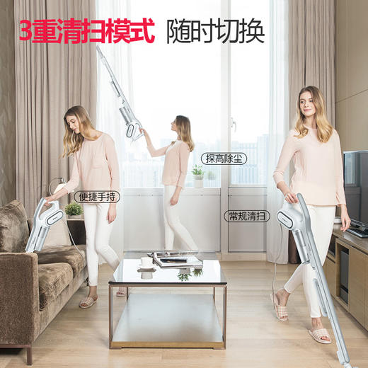 德尔玛吸尘器 家用 除螨虫 超静音 迷你 大功率 手持式 DX700 商品图3