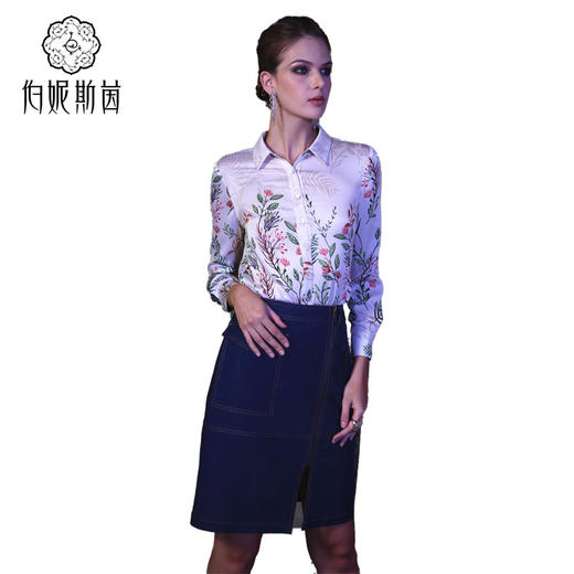 【伯妮斯茵】牛仔 3B6241--半裙--狩猎的花丛--《因汉而生--哥特》 商品图2