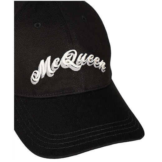 ALEXANDER MCQUEEN 麦昆 黑色棒球帽 601360 4105Q 1078 商品图2