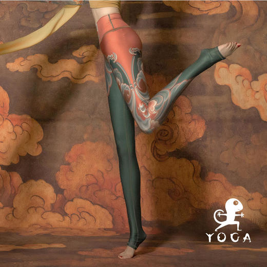 壁虎瑜伽《飞天》限量款印花瑜伽12分裤【可定制】（标准码） 商品图4