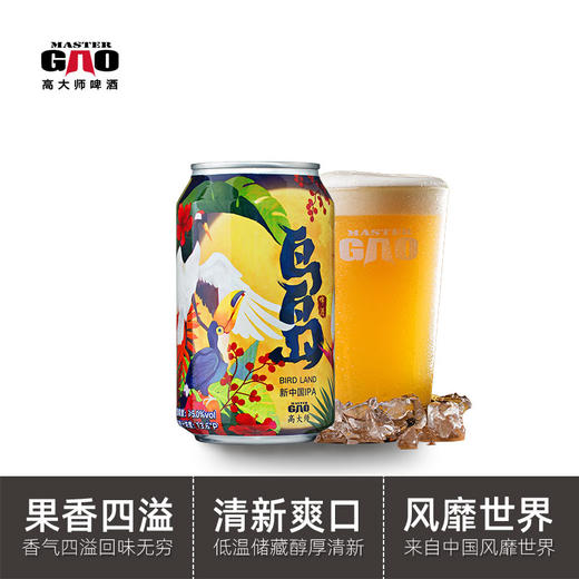 【高大师】鸟岛BIRD LAND新中国IPA混浊IPA*6听 商品图2