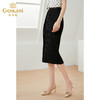 乔万尼春款黑色女春秋大码设计感小众轻熟显瘦百褶高腰半身裙EI2D782 商品缩略图2