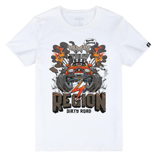 越野e族夏季越野队服休闲短袖T恤铃木小钢炮创意印花图案半袖打底NMT-1296 商品图3