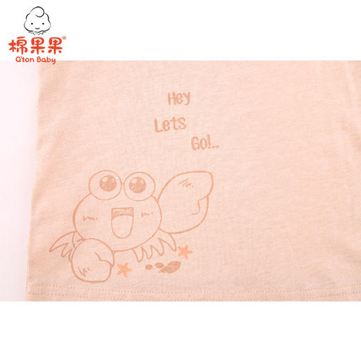 棉果果夏季新疆彩棉男童女童纯棉汗布背心M201170121213 商品图2