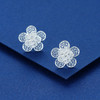 S990银梅花耳钉【LED000010】花丝2101 商品缩略图1