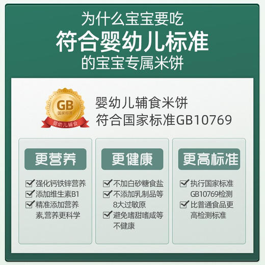 英氏婴幼儿泰国茉莉香米米饼48g 商品图2