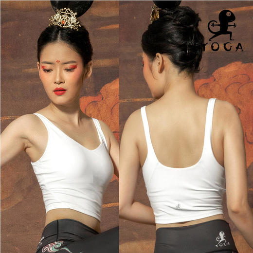 【现货秒发】壁虎瑜伽2021【至简】V领极简运动Bra（有胸垫） 商品图4