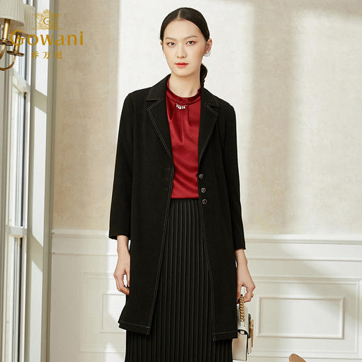 乔万尼日系风衣中长款外套女小个子大码新款春款洋气薄款EI1A906 商品图2