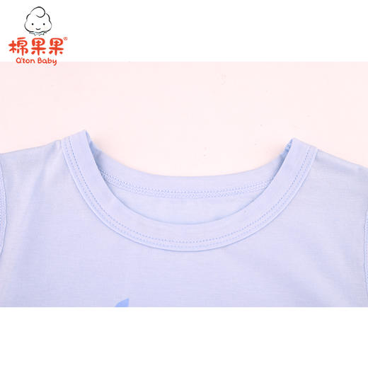 棉果果夏季新品内衣男童莫代尔套头T恤M211140421236 商品图2