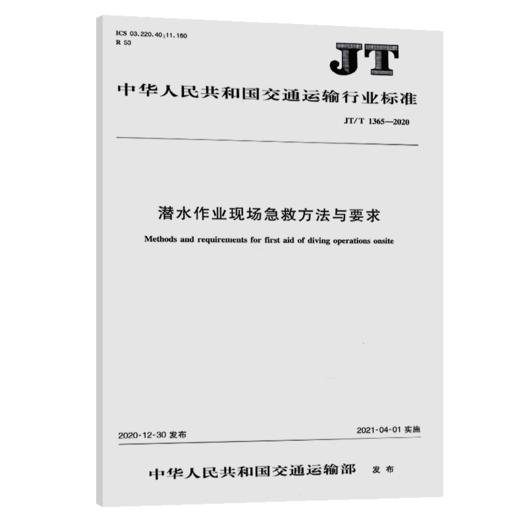 潜水作业现场急救方法与要求（JT/T 1365—2020） 商品图4