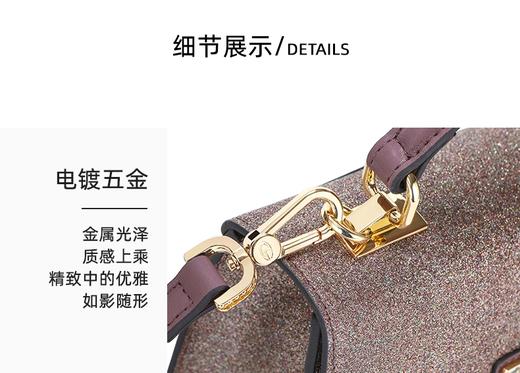 【品牌授权 全国联保】SADI/萨迪新款2020潮亮片小方包质感手提斜挎包女SD3668-18-1 商品图8