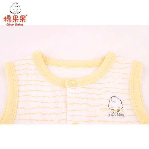 棉果果夏季新品内衣男童女童莫代尔背心连体衣连身衣哈衣M201724421230 商品图3