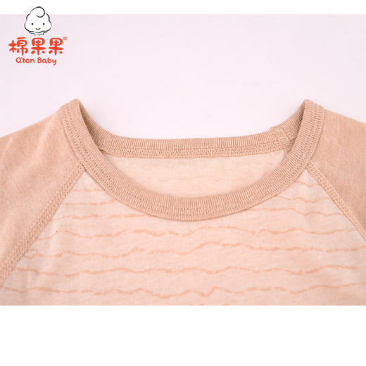 棉果果夏季新疆彩棉男童女童套头纯棉汗布T恤M201140121210 商品图3