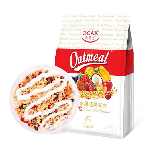欧扎克水果坚果麦片即食早餐混合燕麦片300g 商品图0