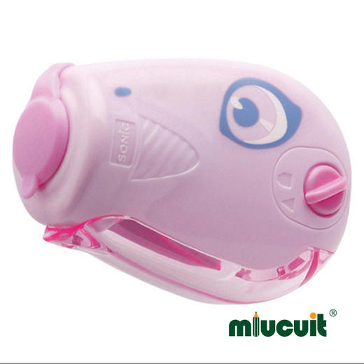 日本sonic Ratchetta恐龙棘轮回转两档笔尖可调削笔器 商品图3