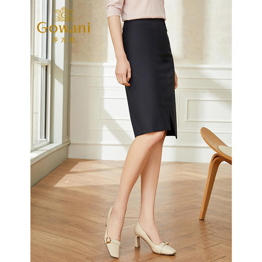 乔万尼半身裙春款新品a字裙大码新款西装中长款裙子显瘦遮胯EI1D909 商品图2