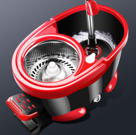 【拖把】旋转拖把家用脚踩式地拖桶带桶拖布自动甩干脱水墩布