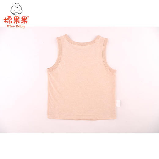 棉果果夏季新疆彩棉男童女童纯棉汗布背心M201170121213 商品图1
