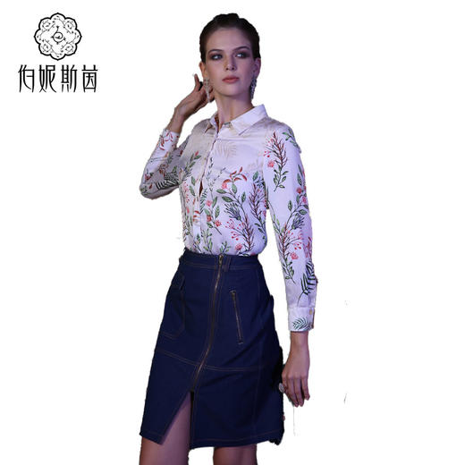 【伯妮斯茵】牛仔 3B6241--半裙--狩猎的花丛--《因汉而生--哥特》 商品图3