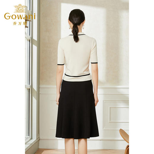 乔万尼薄款小香风设计感早春针织衫夏款短袖上衣EI2M822 商品图3