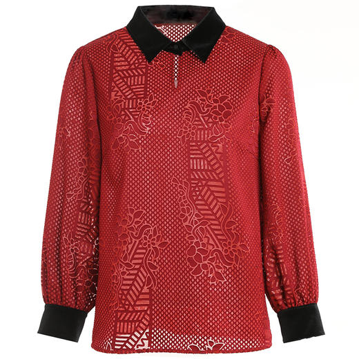 乔万尼衬衫女设计感小众新款复古港味上衣早春日系EI1C926 商品图4