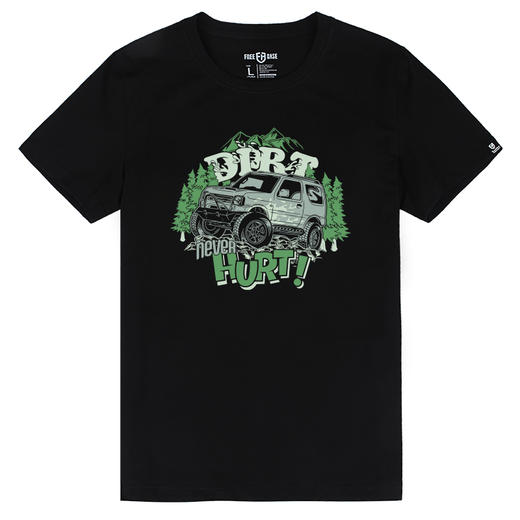 越野e族简约越野车图案印花T恤户外休闲半袖队服欧美潮牌夏季潮人NMT-1298 商品图2