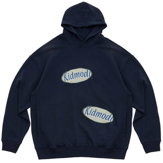 MODITEC 20FW LOGO贴布刺绣卫衣 毛圈棉OVERSIZE连帽卫衣情侣款 商品图3