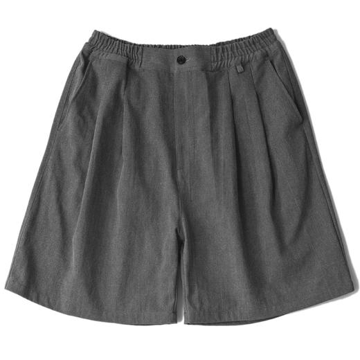 MODITEC 20SS 松紧腰打褶廓形西装短裤 立体剪裁宽松中裤 商品图4