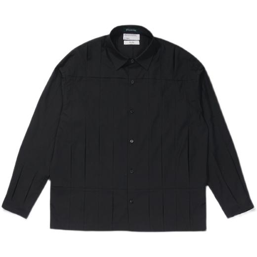 ATTEMPT SS21 叠褶裂缝长袖衬衫男女外套潮牌宽松休闲百搭衬衣 商品图4