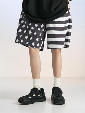 MODITEC 20SS 全服印花星条旗图案沙滩裤 男女同款休闲短裤