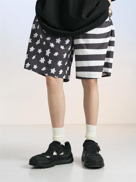 MODITEC 20SS 全服印花星条旗图案沙滩裤 男女同款休闲短裤 商品图0