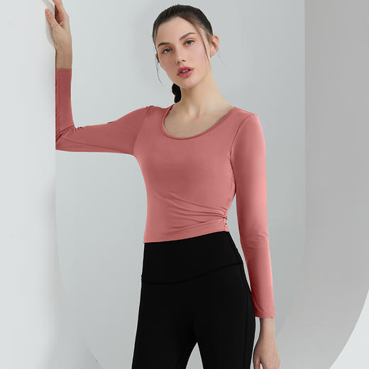 瑜伽健身套装跑步普拉提健身长袖长裤修身显瘦20553 商品图2