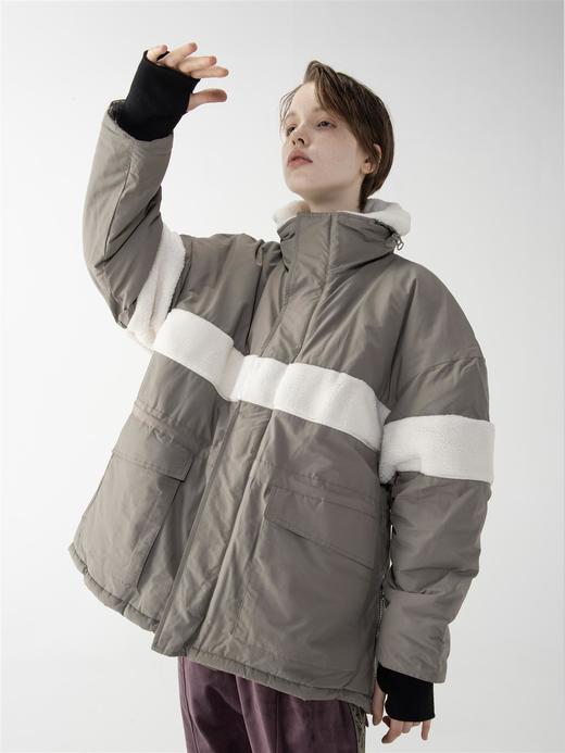 MODITEC珊瑚绒面包服棉衣男 大口袋阔型短款棉服保暖防风冬季棉服 商品图1