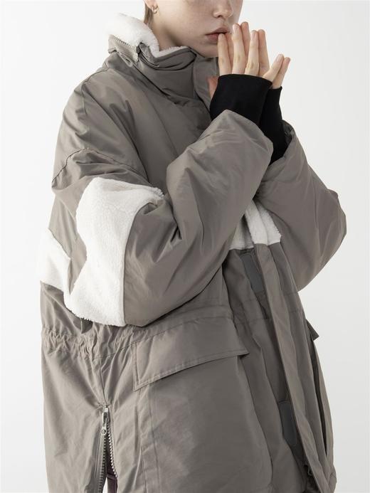 MODITEC珊瑚绒面包服棉衣男 大口袋阔型短款棉服保暖防风冬季棉服 商品图2