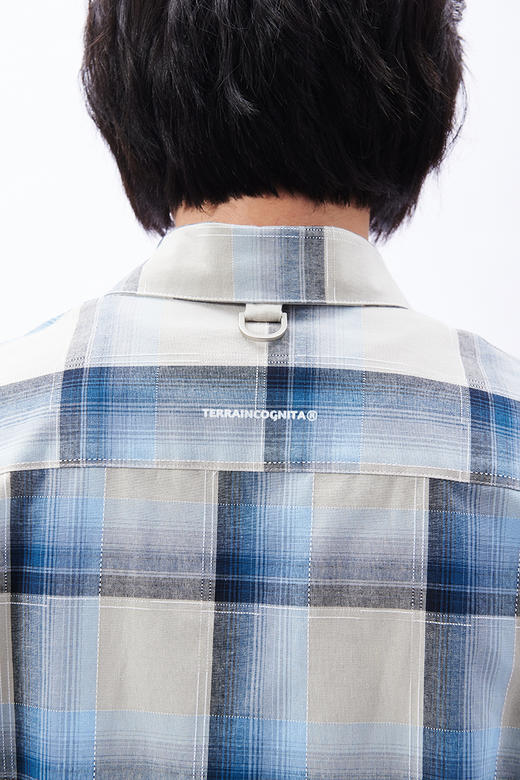 TERRA INCOGNITA 20SS宽松可调节版型印花格子长袖衬衫男女同款 商品图3
