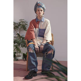 UMAMIISM 20SS 伟大的油画家夏日纯棉翻领OVERSIZE马球POLO衫