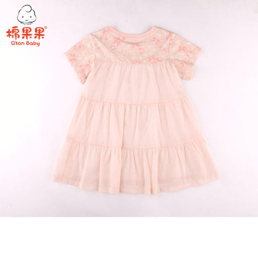棉果果夏季女童T恤满印连衣裙M222701221307 商品图2