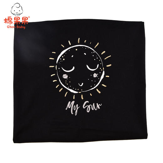 棉果果夏季亲子装爸爸款全棉汗布短袖T恤M212140221345 商品图2