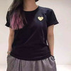 川久潮牌T恤play女明星同款爱心刺绣保龄纯棉短袖男情侣装亲子装 商品缩略图12