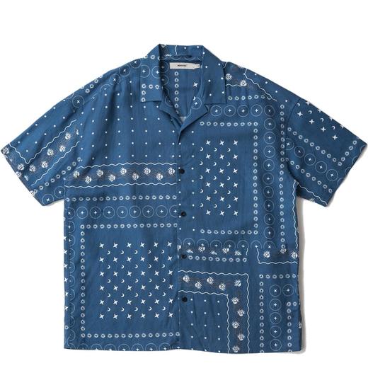 MODITEC 20SS 双色星月腰果花拼接衬衫 宽松棉麻清凉夏威夷衬衫 商品图3