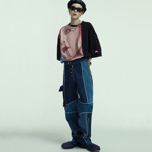 UMAMIISM 20SS 松本秀人绘画肖像摇滚圆领T恤 商品图3