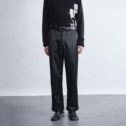 TERRAINCOGNITA20AWG系列宽松垂感光变条纹西裤百搭西装长裤男女 商品图0